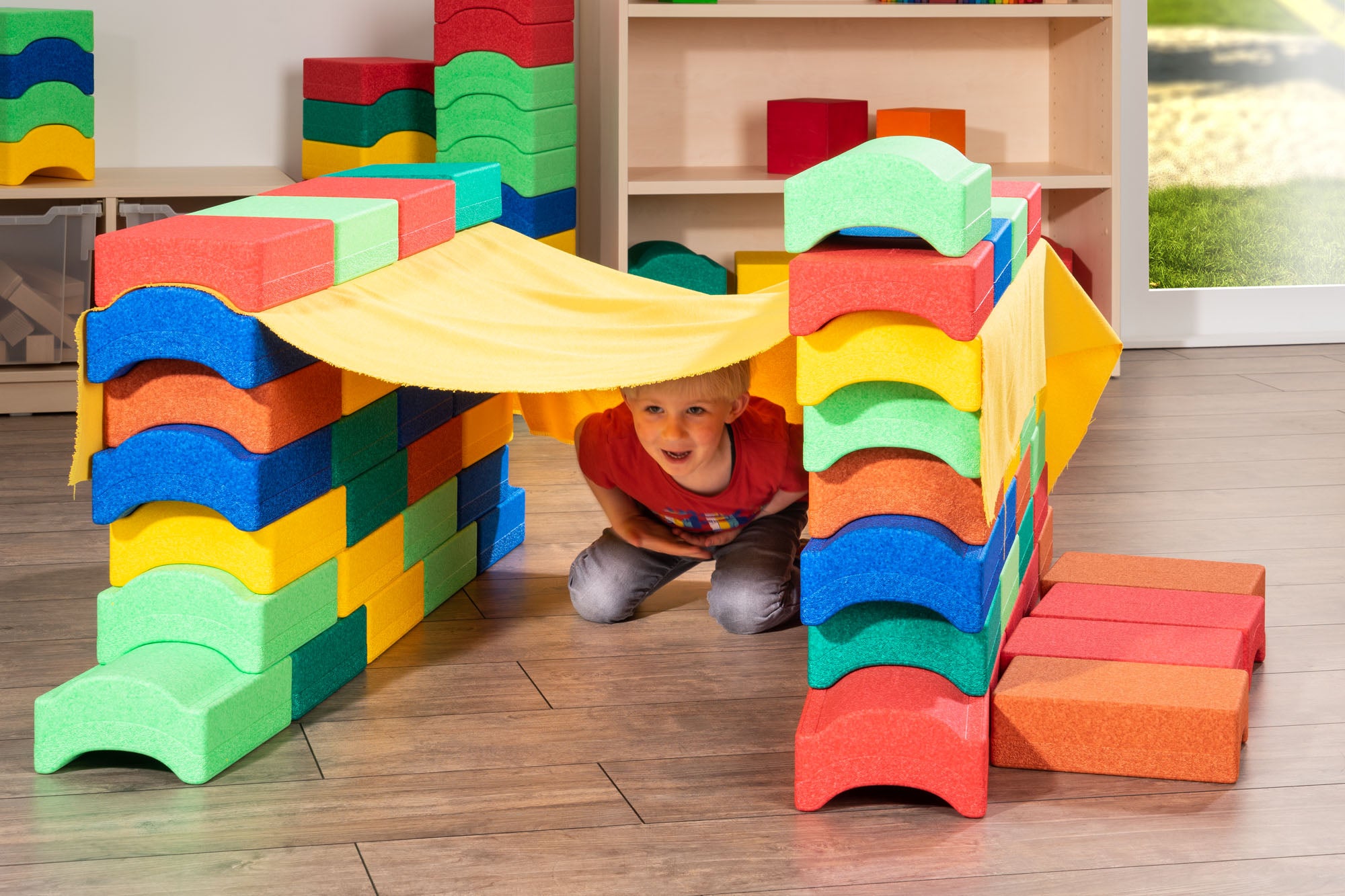 Bauen und Erleben Paket - Premium Produkt Made in Germany mit 22 Spielsteinen