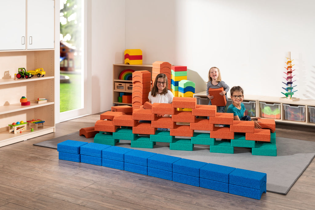 Bauen und Erleben Paket - Premium Produkt Made in Germany mit 22 Spielsteinen