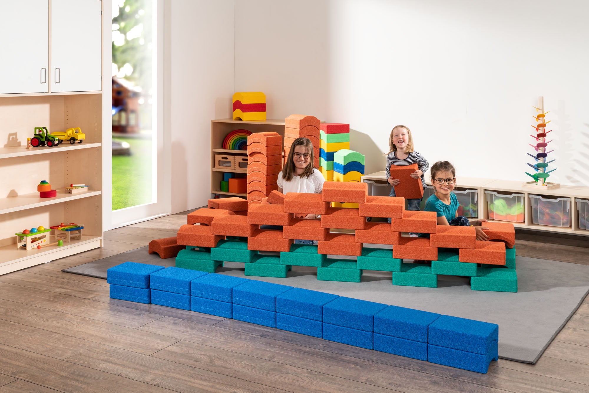 Bauen und Erleben Paket - Premium Produkt Made in Germany mit 22 Spielsteinen